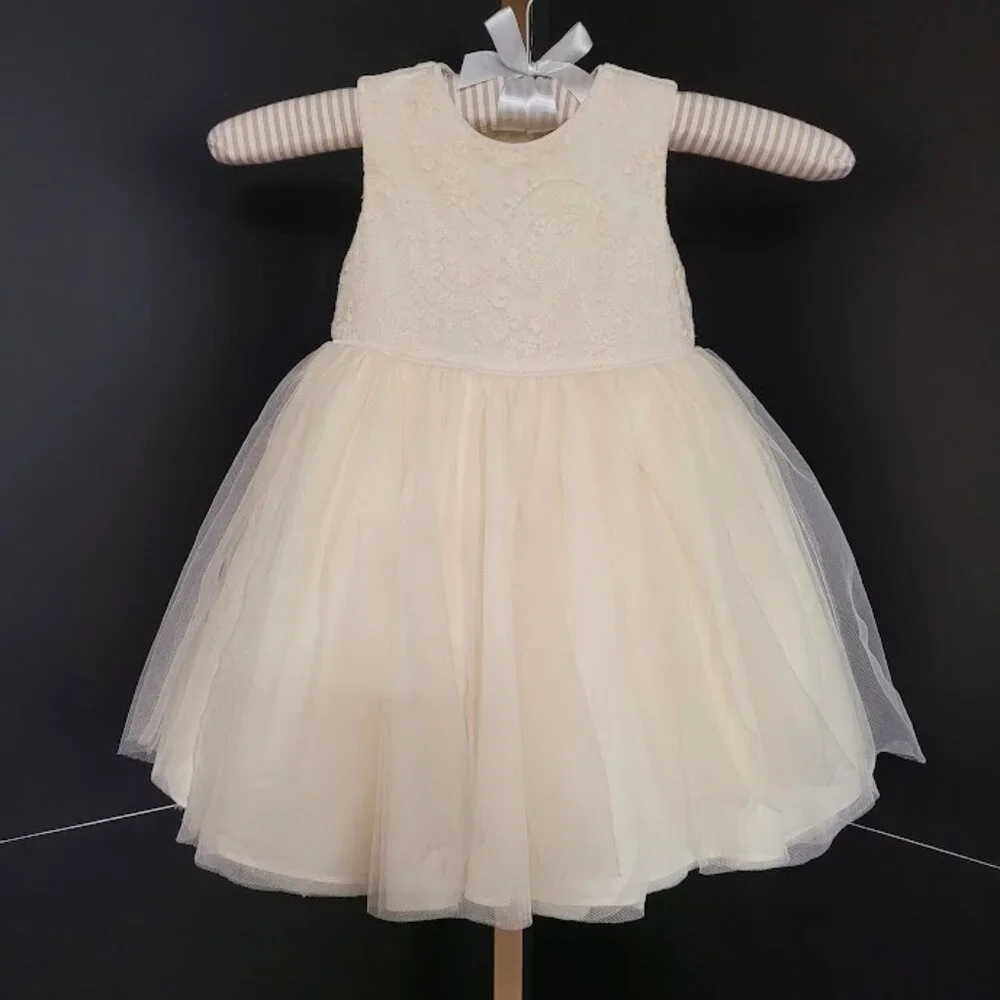 Ralph Lauren Little Girls Formal/Baptism/Christening/Holiday Dress 12M